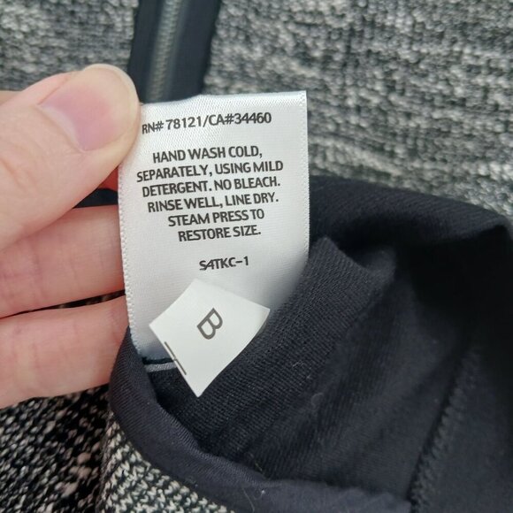 Eileen Fisher Tweed Jacket Dress Suit Set Medium Black Gray Officecore Business - Picture 16 of 16